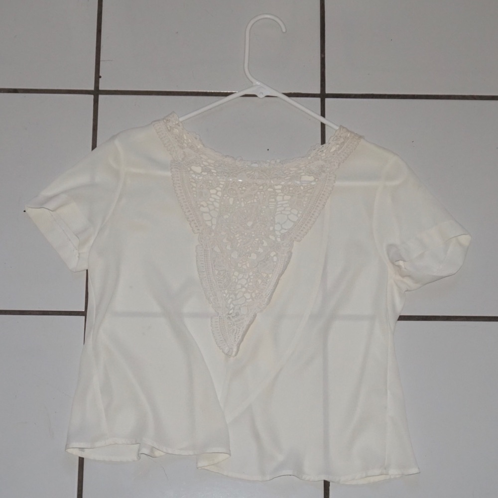 White embroidered Top!